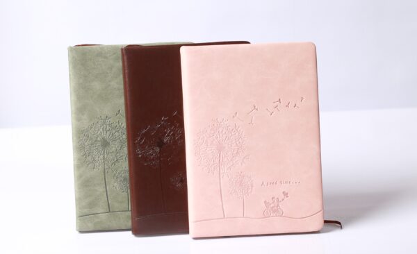 Joyful Moments Leather Diary